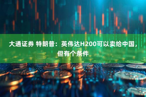 大通证券 特朗普：英伟达H200可以卖给中国，但有个条件